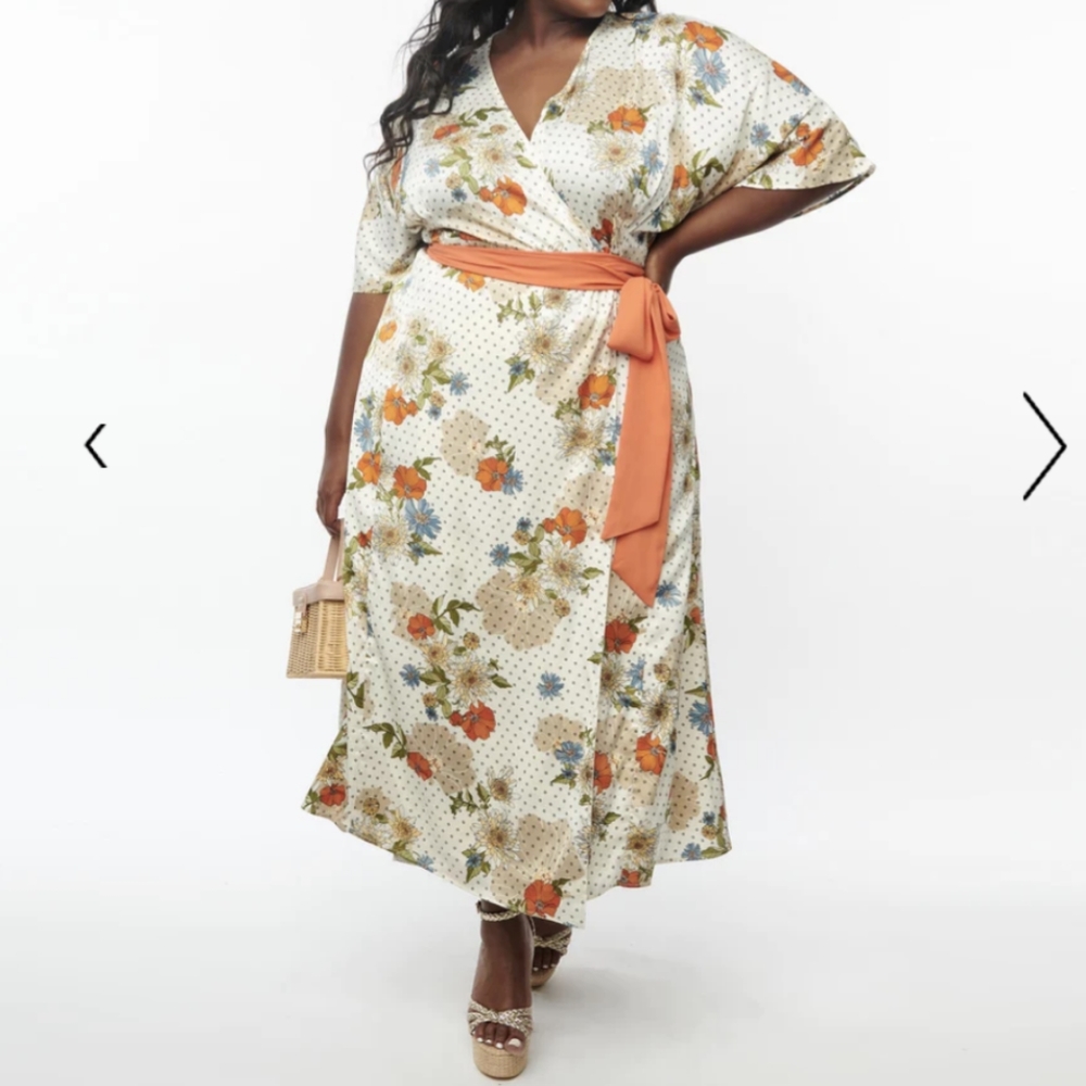 Unique Vintage wrap dress